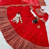 Beautiful Elephant Embroidered Lehenga