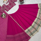 Classy Georgette Embroidered  lehenga