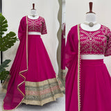 Classy Georgette Embroidered  lehenga