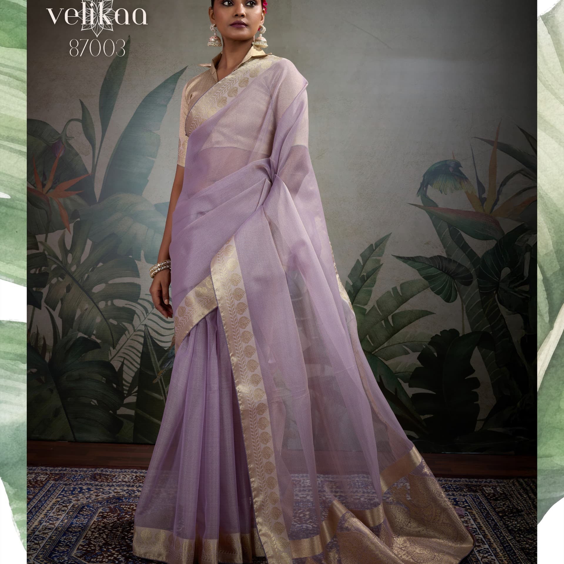 Velikaa Embellished Silk Saree