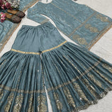 Designer Pakistani Suit Plazzo