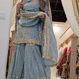 Designer Pakistani Suit Plazzo