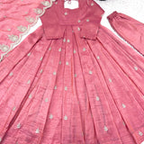 Designer Peach Partywear Gown