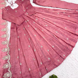 Designer Peach Partywear Gown