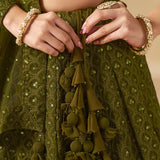 Bridal Mehendi Function Lehenga