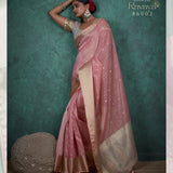 Ravaya Self Woven Linen Saree