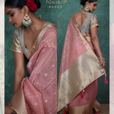 Ravaya Self Woven Linen Saree