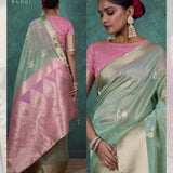 Ravaya Self Woven Linen Saree