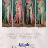 Ravaya Self Woven Linen Saree