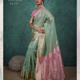 Ravaya Self Woven Linen Saree