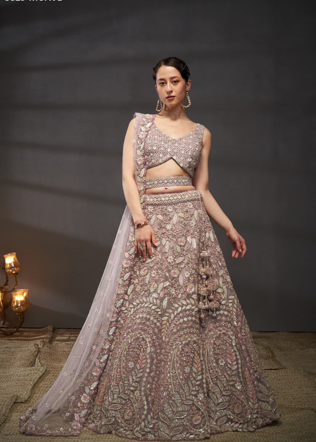 Grand Lavish Net Lehengha Choli