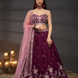 Luxurious Poly Chiffon Lehenga