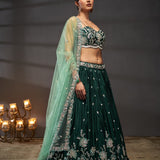 Luxurious Poly Chiffon Lehenga