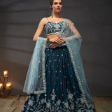 Luxurious Poly Chiffon Lehenga