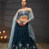 Luxurious Poly Chiffon Lehenga