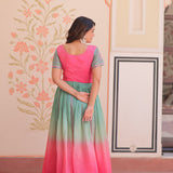 Classy Colourful Crush Anarkali Gown
