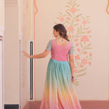Classy Colourful Crush Anarkali Gown