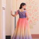 Classy Colourful Crush Anarkali Gown