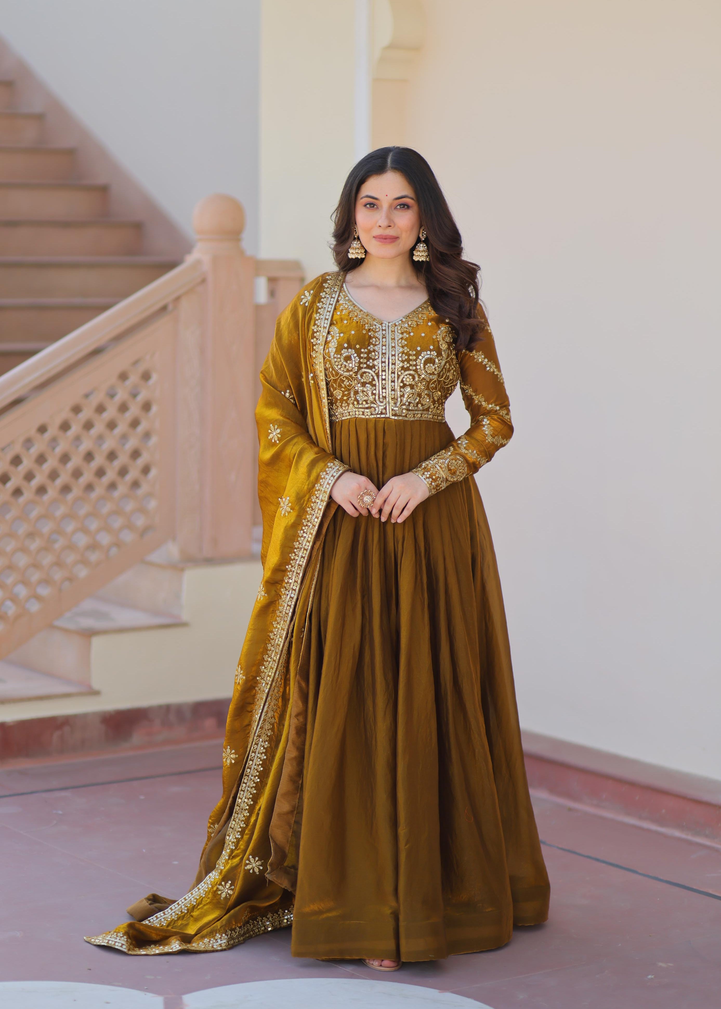 PREMIUM READYMADE GOWN-DUPATTA