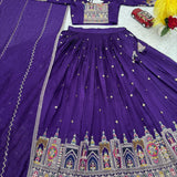 Rajwadi Royallook Embroidered Lehenga