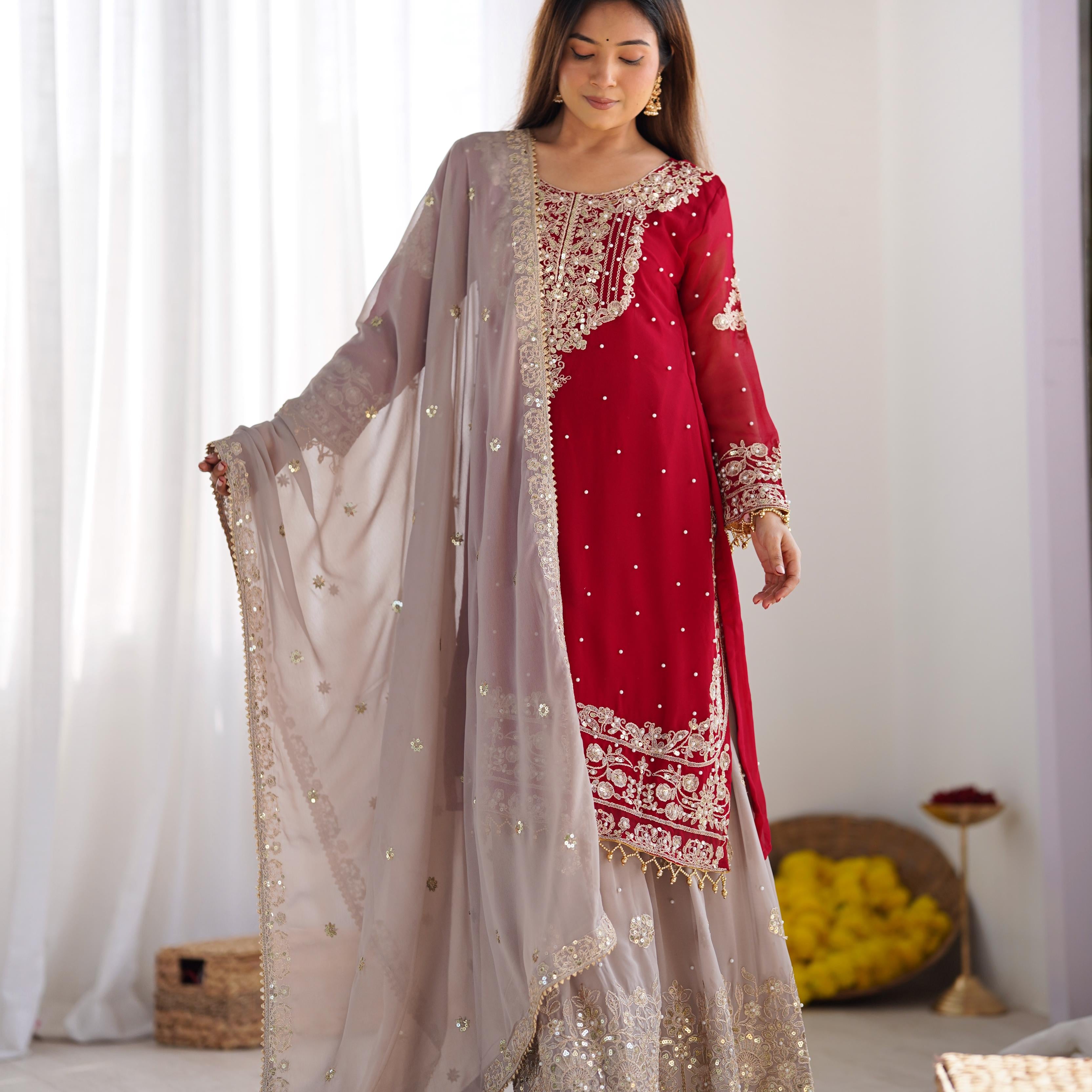 Designer Pure Heavy Straight Suit