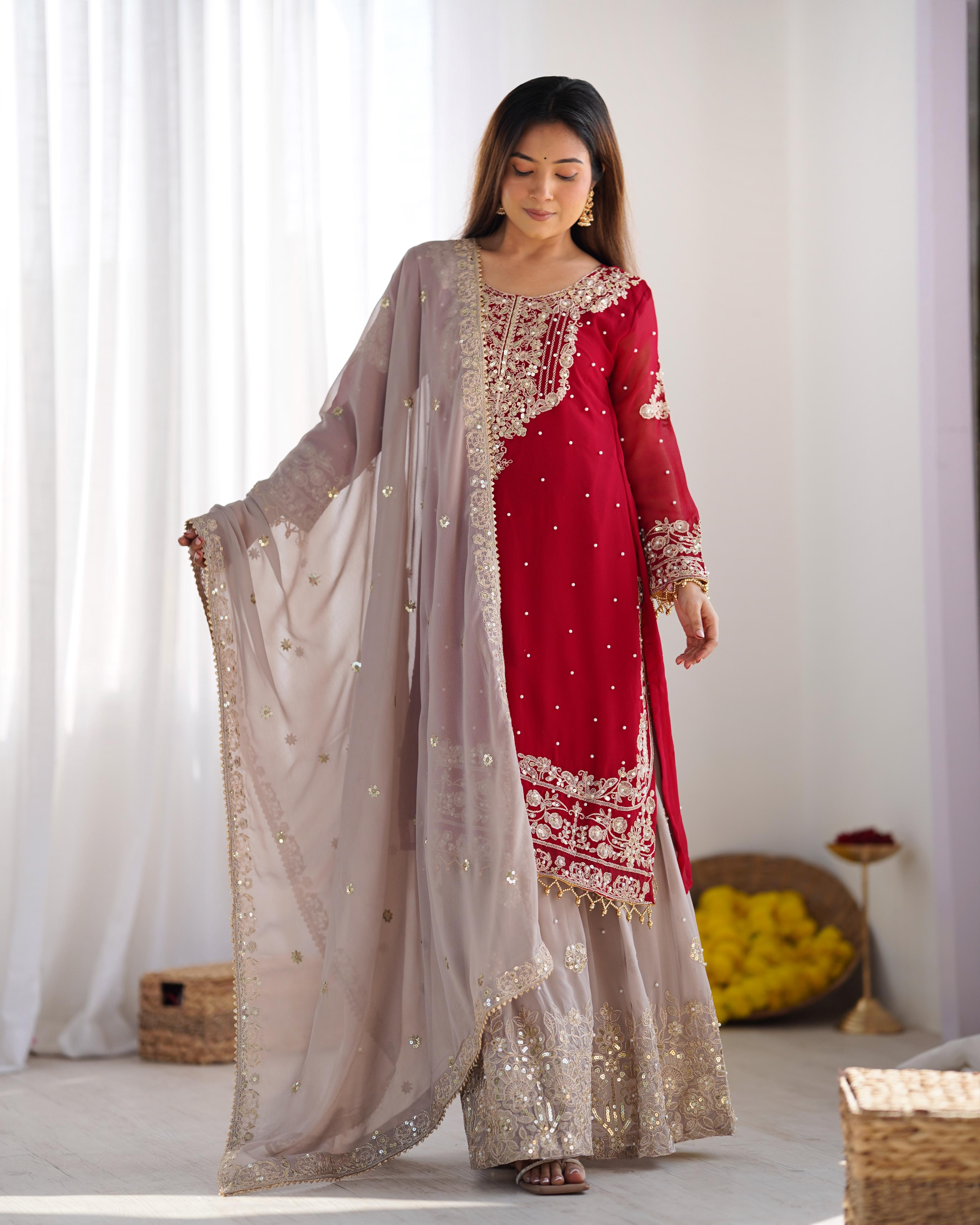 Designer Pure Heavy Straight Suit