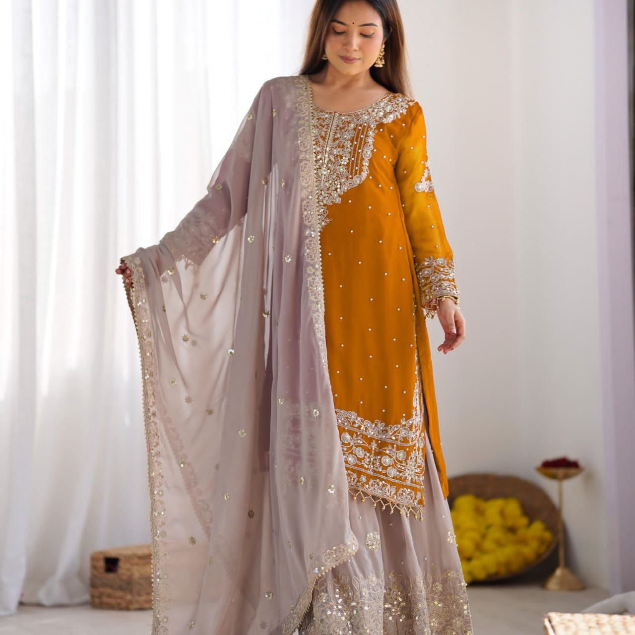 Designer Pure Heavy Straight Suit