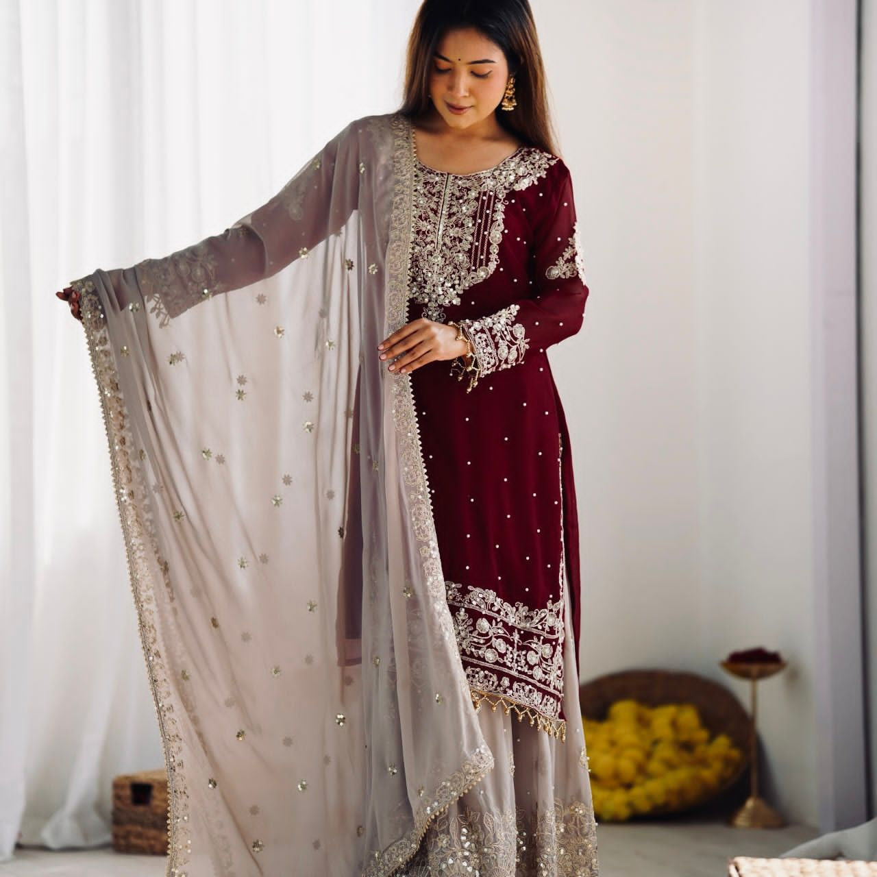 Designer Pure Heavy Straight Suit