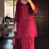 Classy Maroon Ocassionaly Suit