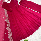 Pink Designer Heavy Anarkali Gown