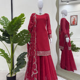 Celebrity Faux Georgette Suit
