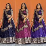 Rajasthani Traditional Chinon Lehenga