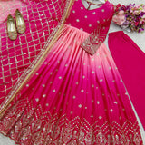 Royal Two Tone Anarkali Gown