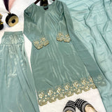 Shiny Heavy Natural Crep Suit