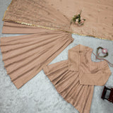 Trendy Tabby Organza Suit