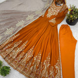 Heavy Designer Party Wear Look Gown