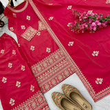 Pink Classy Simmer Suit Plazzo