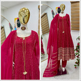 Celebrity Georgette Anarkali Suit