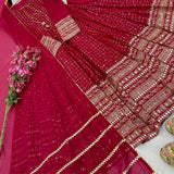 Celebrity Georgette Anarkali Suit