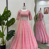 Boutique Heavy Peach Lehenga Choli