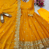 Exclusive Designer Yellow Anarkali Suit