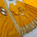 Exclusive Designer Yellow Anarkali Suit