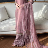 Royal Pakistani Long Top Plazzo
