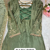 Olive Stunning Top Plazzo