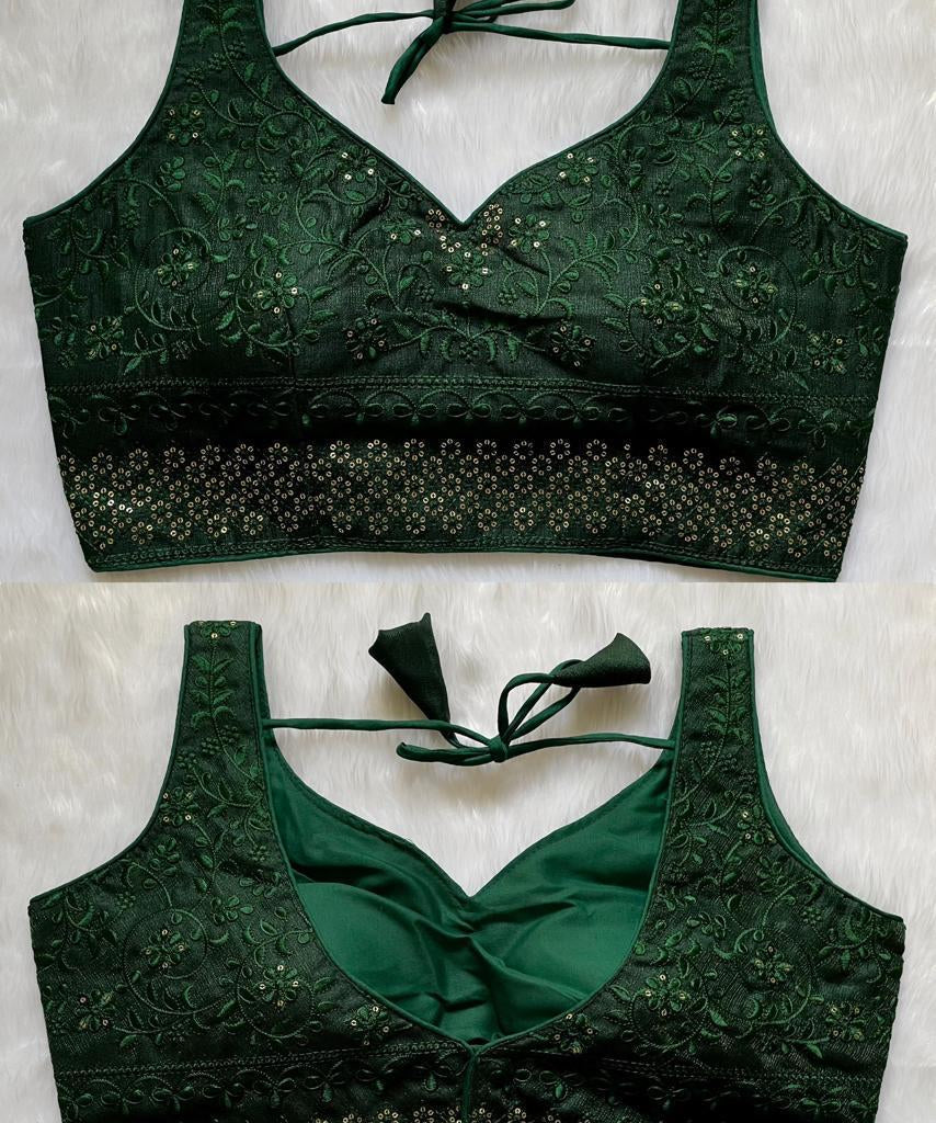 Bead Work Saree Blouse