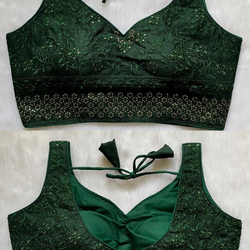 Bead Work Saree Blouse