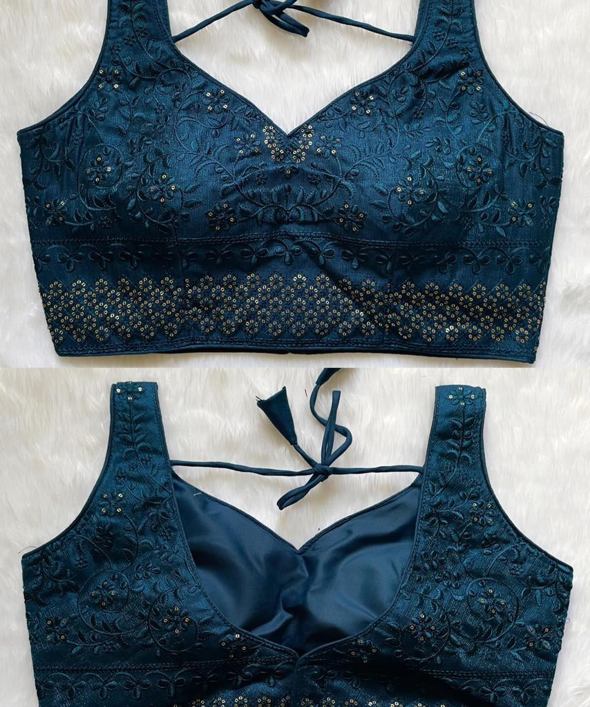 Bead Work Saree Blouse