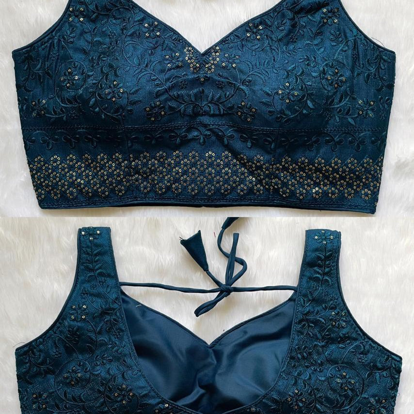 Bead Work Saree Blouse