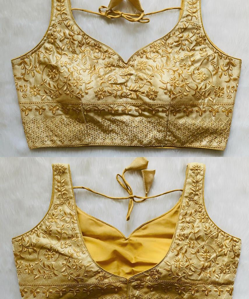 Bead Work Saree Blouse