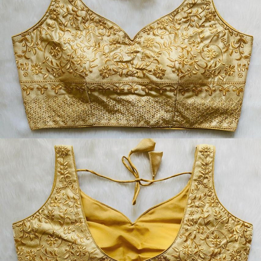 Bead Work Saree Blouse